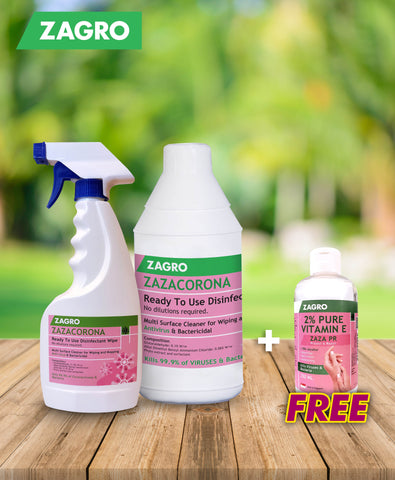 Bundle Deal (500ml + 1L  Zazacorona & get free Zaza PR) - Zagro Health